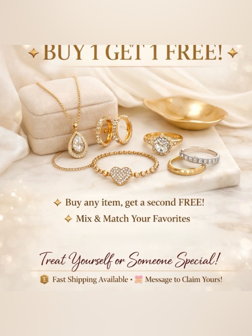 Buy one, get one free (or of equal value)!